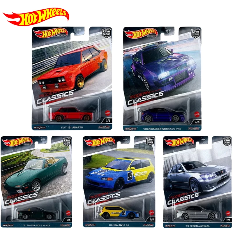 Genuine Hot Wheels Premium Car Culture Modern Classic 1/64 Toys For Boys Diecast Volkswagen Corrado Mazda Mx5 Miata Honda Civic