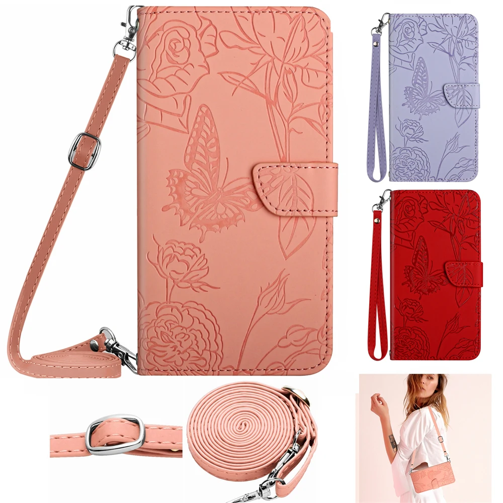 Custodie Per Telefoni Per Sony Xperia 5 10 1 Iv Ace Iii Pdx-223 Pdx-225 Pdx-226 Custodia Geometrica Farfalla Anime Portafoglio Vintage Flip Cover