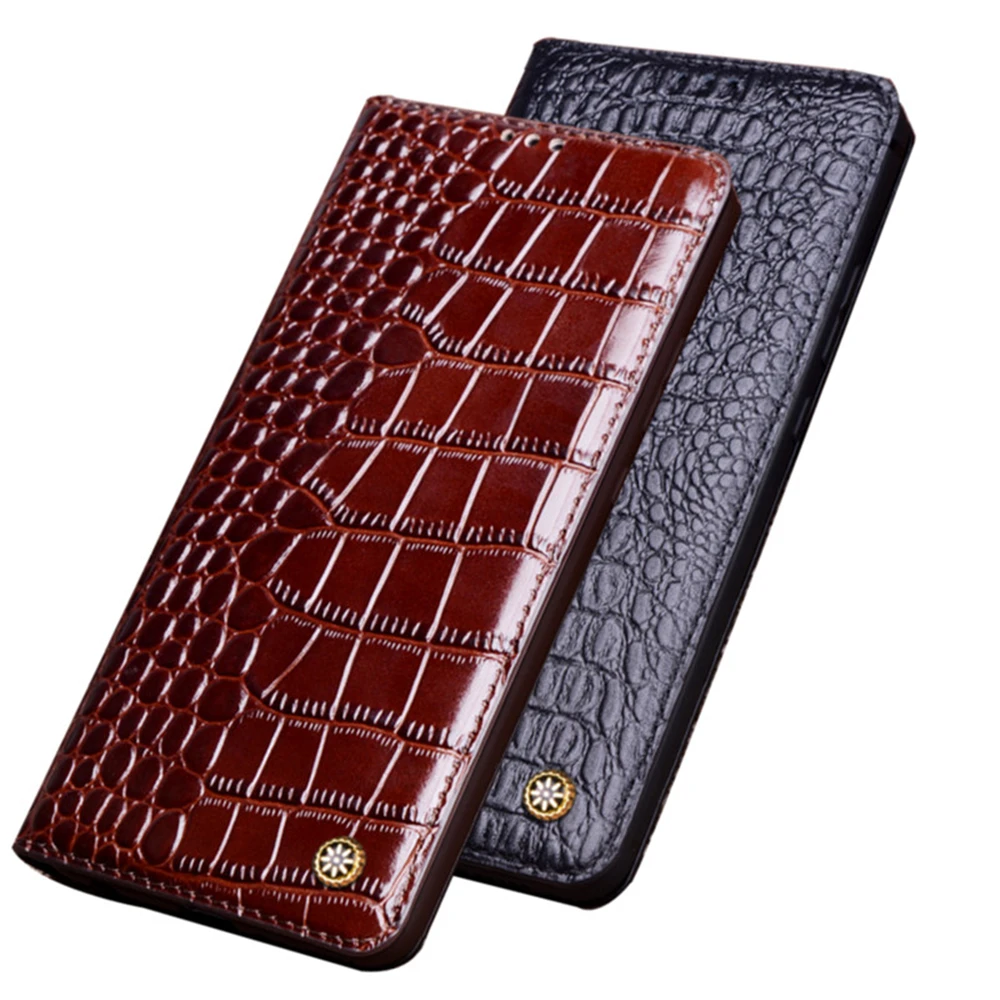 Custodia Per Telefono Magnetica In Pelle Naturale Di Lusso Per Sony Xperia 10 Iii/Sony Xperia 5 Iii/Sony Xperia 1 Iii Flip Cover Cavalletto