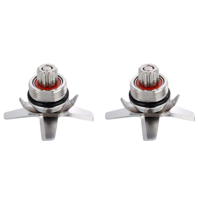 2X 767 Acciaio Inossidabile Temprato Sei Miscelazione E Taglio Per Twk Jtc 767 Lame Coltello Per Vitamix Juicer Blender Part