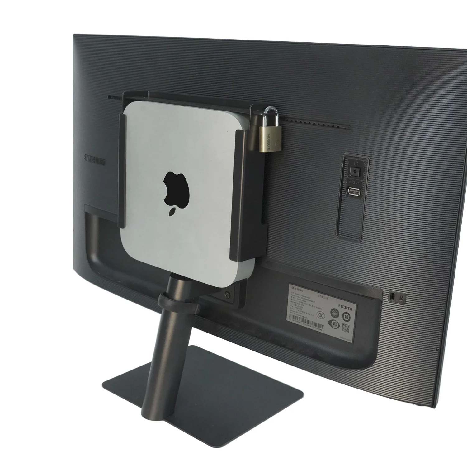 Supporto Antifurto Per Mac Mini-Montaggio A Parete Sotto Supporto Da Tavolo O Monitor Supporto Vesa Per Mac Mini 2018-2021 M1