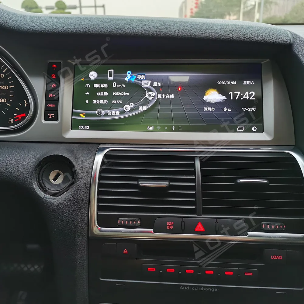 Android 128Gb Per Audi Q7 2006-2007 Autoradio Lettore Stereo Navigazione Gps Auto Monitor Mmi Mib Multimedia Head Unit Tape