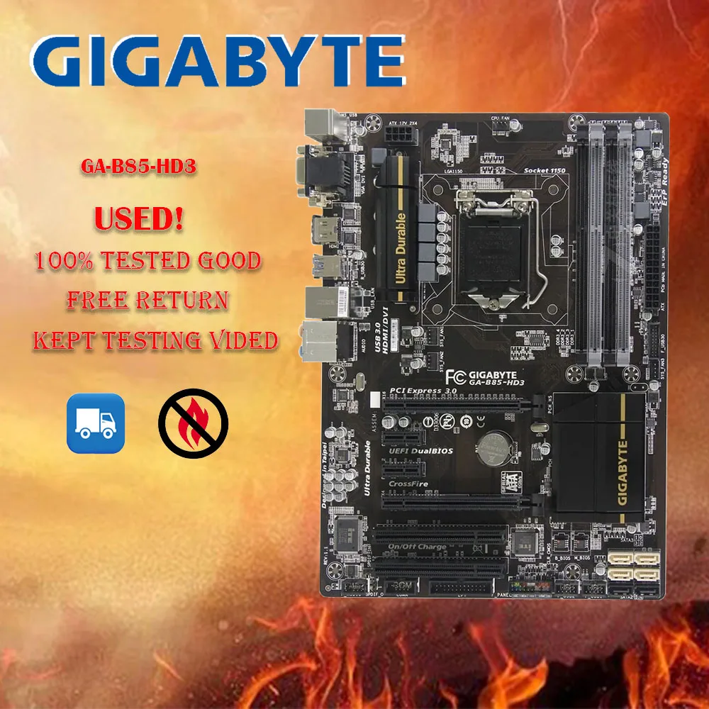 Gigabyte Ga-B85-Hd3 Lga 1150 Ddr3 B85-Hd3 32Gb Per Scheda Madre Desktop Cpu I3 I5 I7 22Nm