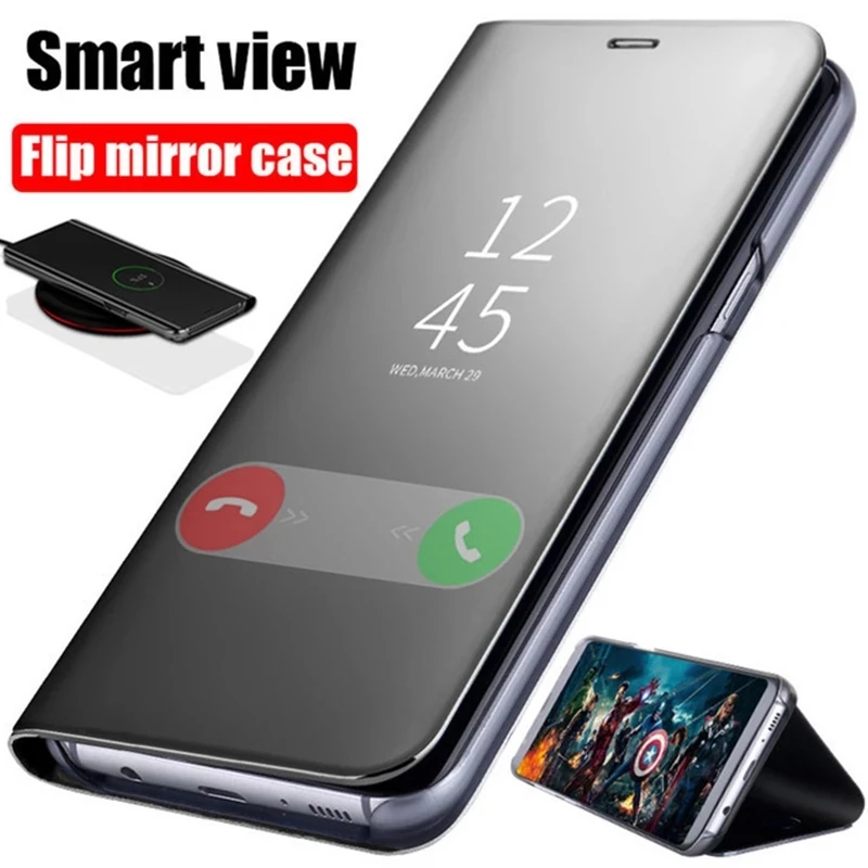 Smart Mirror Flip Phone Case Per Sony Xperia 10 Ii 5 Ii 1 Ii Xz Xz3 Xz4 Xz5 10 Plus Cover Fundas
