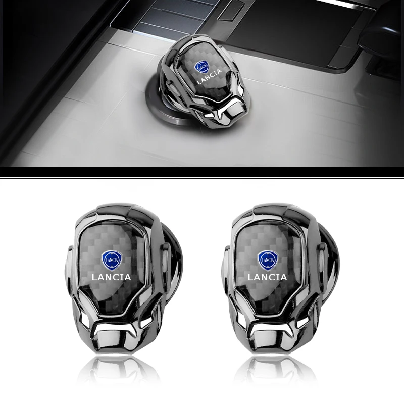 Car Logo One-Click Start Button Cover Cover Protettiva Decorativa Per Lancia Ypsilon Delta Musa Nera Thema Stratos Y Phedra
