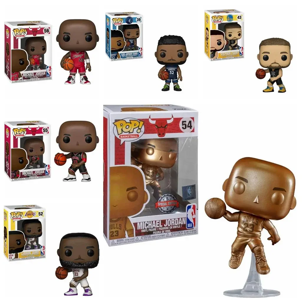 Funko Michael Jordan 54 #56 # Lebron James Curry Action Figure Super Basketball Star 12 Modelli Collezione Pvc Modello Bambola Giocattoli
