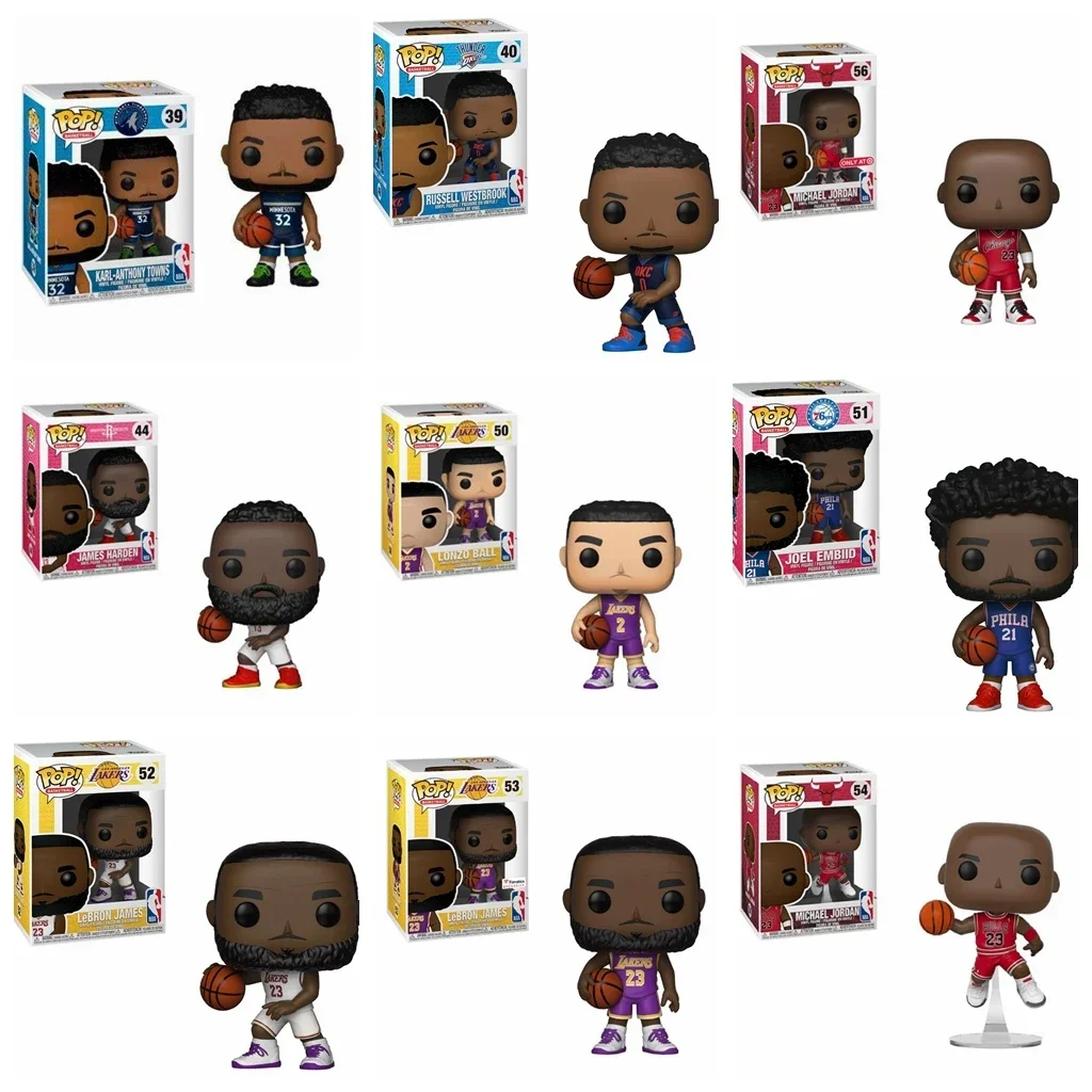 Funko Michael Jordan 54 #56 # Lebron James Curry Action Figure Super Basketball Star 12 Modelli Collezione Pvc Modello Bambola Giocattoli