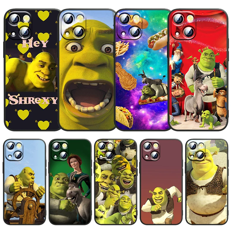 Film Anime Shreks Art Cassa Del Telefono Per Apple Iphone 14 13 12 11 Se Xs Xr X 7 8 6 5 Mini Plus Pro Max 2020 Black Cover Fundas