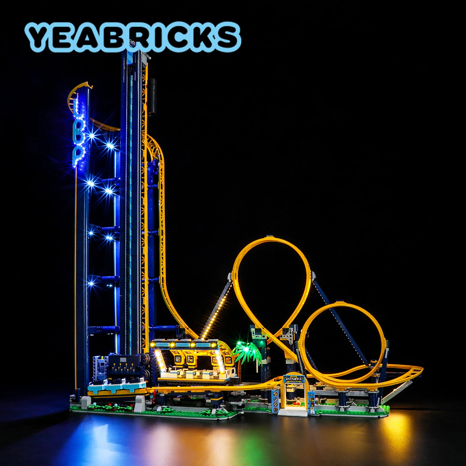 Yeabricks Led Light Kit Per 10303 Loop Coaster Building Blocks Set (Non Includere Il Modello) Mattoni Giocattoli Per Bambini