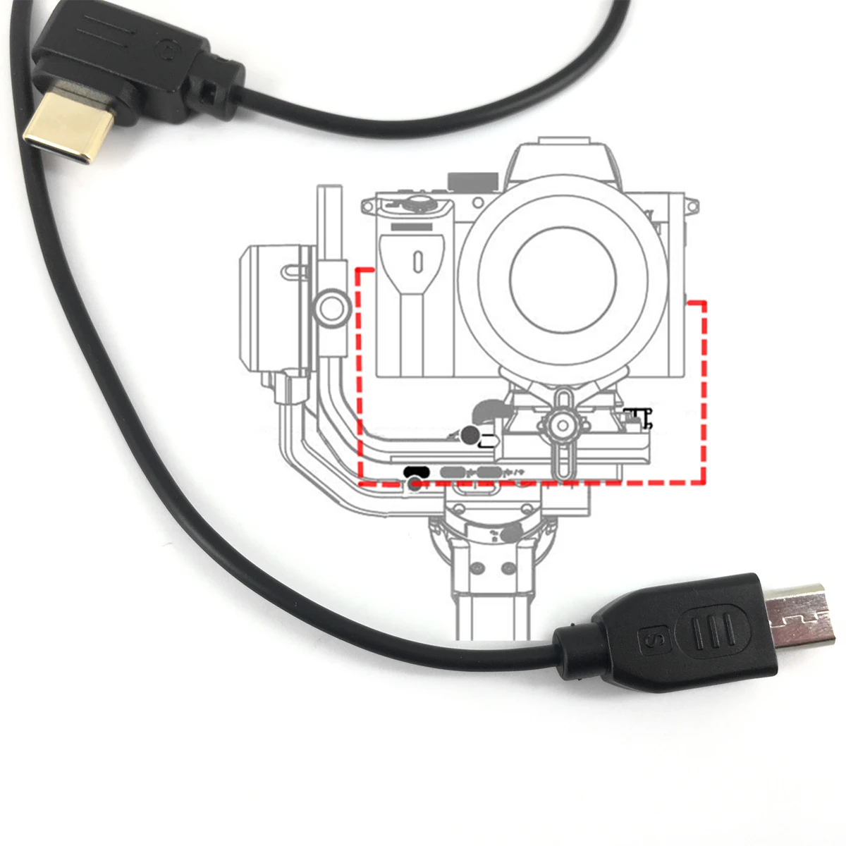 Cavo Di Controllo Per Fotocamera Da Usb-C A Micro-Usb Per Fotocamera Dji Rsc2 Rs3 Pro Rs2 E Nikon Z50 D850 D500 Fuji Xh1 Xt2 G9 Da Typec A Micro Usb