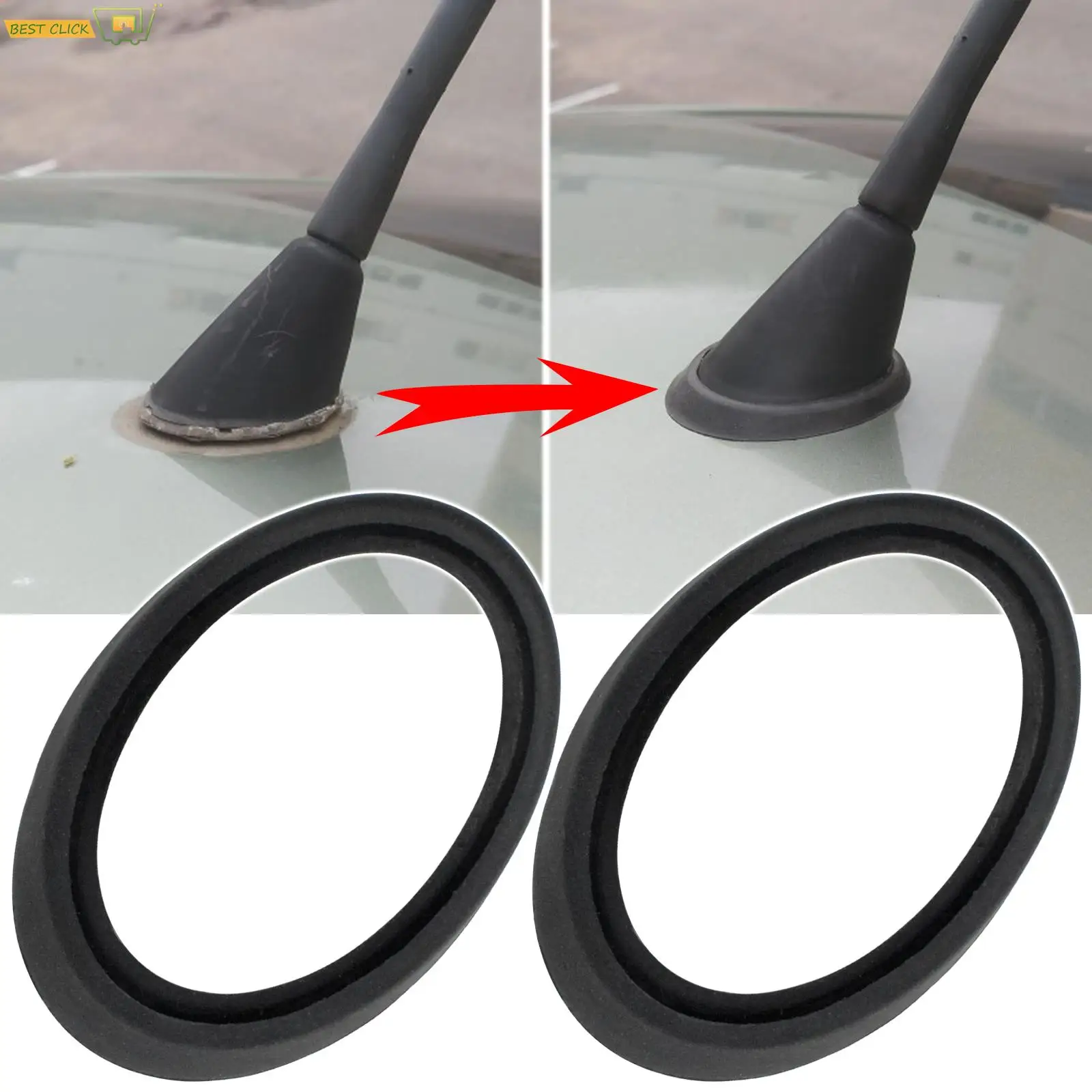 Per Ford Focus Mondeo Fiesta Vw Golf Polo Bora Mitsubishi Lancer Outlander Renault Clio Car Roof Antenna Guarnizione Base Aerea