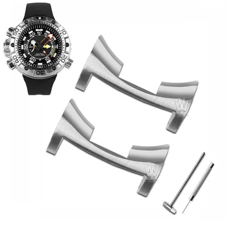 Connettore Per Orologio Adattatore In Metallo Per Citizen Bn2029-01E Bn2021-03E Bn2024-05E Cinturino Mostro Grande/Enorme Bn2021 Capocorda In Acciaio 