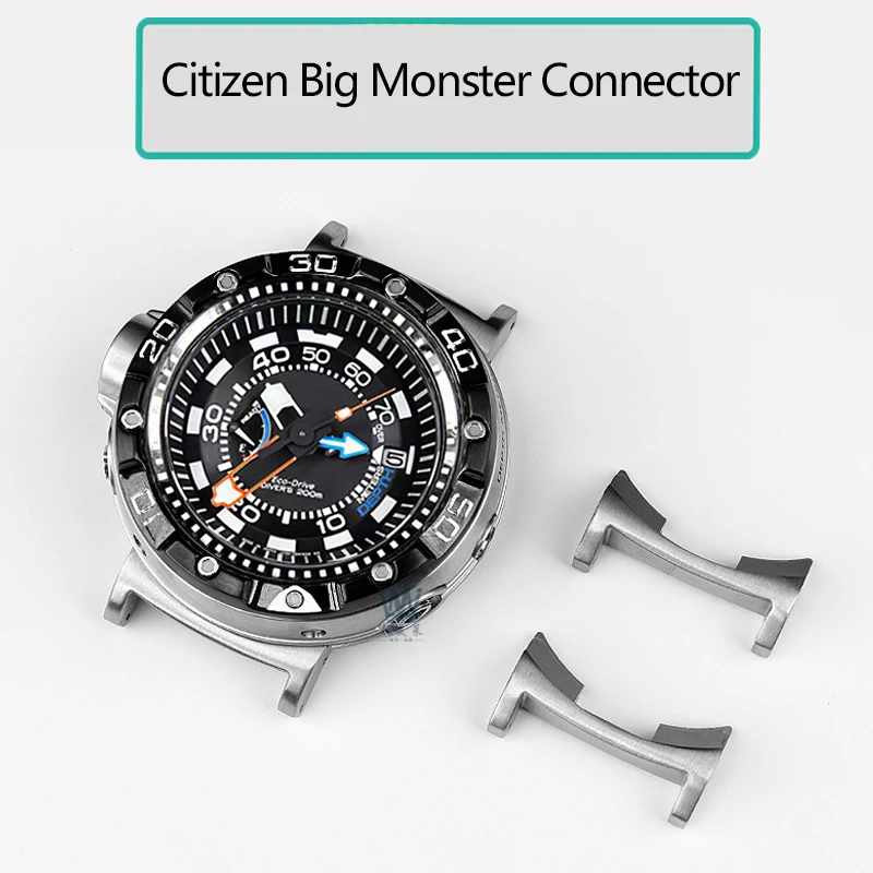Connettore Per Orologio Adattatore In Metallo Bn2021 Per Citizen Bn2029-01E Bn2021-03E Bn2024-05E Aletta In Acciaio Inossidabile Con Cinturino Mostro 