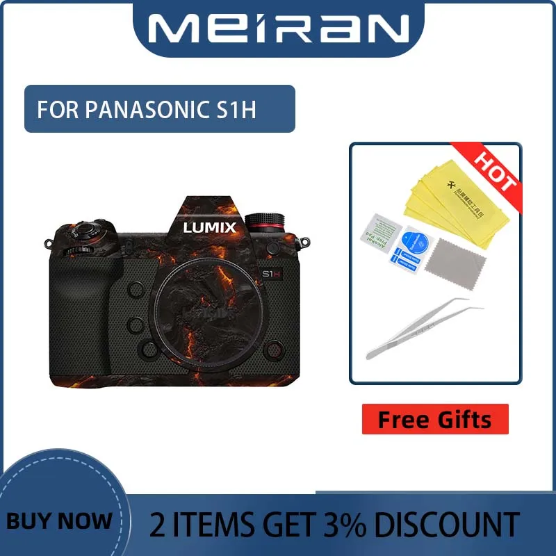 Pellicola Avvolgente Per La Pelle Del Corpo Della Fotocamera Antigraffio Per Panasonic Dc-S1H-Gk Dc S1H Gk Dc-S1Hgk Pellicola Protettiva S1H Gh6 Skin 
