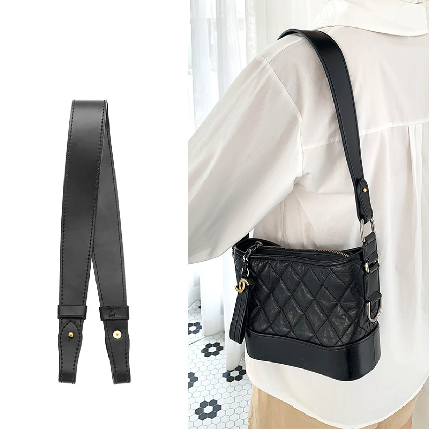 Per Chanel Wanderlust Bag Modifica Ascella Borsa In Pelle Bovina Tracolla In Vera Pelle Lucida