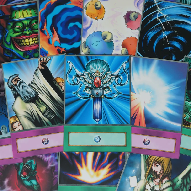 24 Pz/Set Yugioh Dm Classic Spell Trap Cards Pot Of Cupiy Monster Reborn Mirror Force Old School Potente Stile Anime Orica