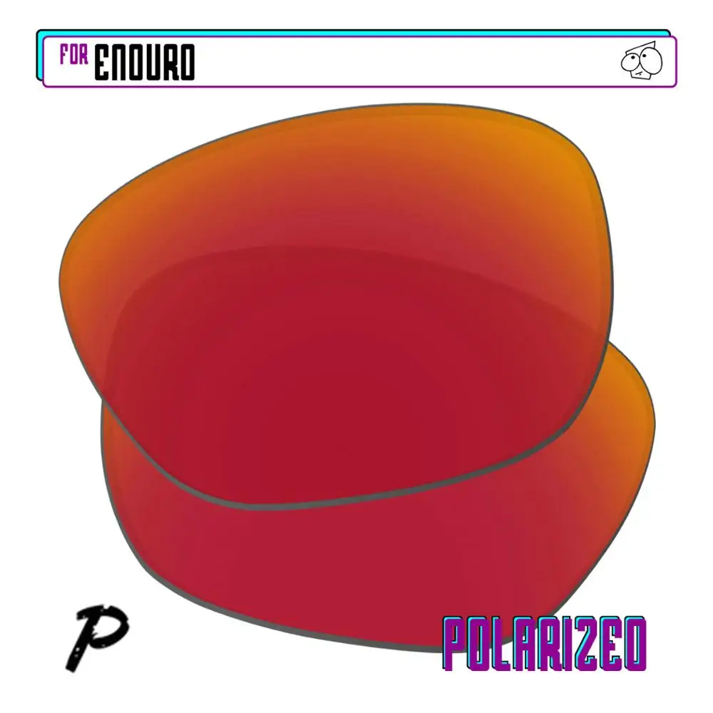 Ezreplace Polarizzati Lenti Di Ricambio Per-Oakley Enduro Occhiali Da Sole-Rosso P