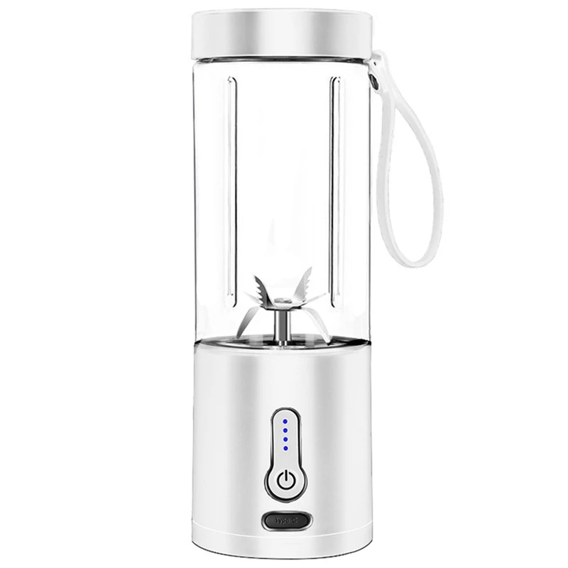 Top Deals Frullatore Portatile Con Usb-C Ricaricabile, Frullatore Portatile A 6 Lame, Frullatore Personale Senza Fili E Leggero