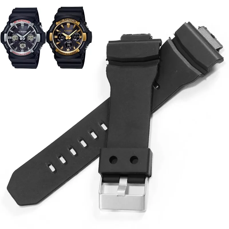 Accessori Per Orologi In Silicone Per Casio Gaw-100B Ga-150 200 201 300 310 Gas-100 Cinturino In Gomma Impermeabile E Resistente Al Sudore