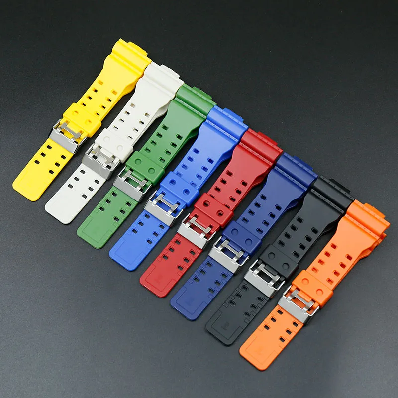 Accessori Adatti Per Cinturino In Resina Orologio Casio G-Shock Ga-300 Ga100 Ga110 Ga120 Ga150 Gd120/110/100/150/300 Gls Sport Waterpr