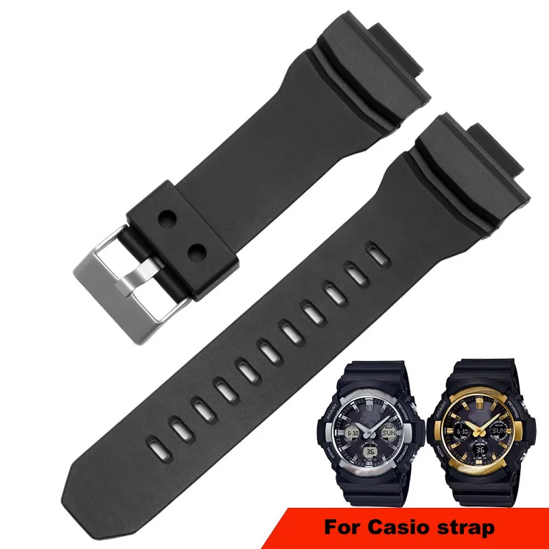 Accessori Per Orologi In Silicone Di Alta Qualità Per Casio Gaw-100B Ga-150 200 201 300 310 Cinturino Per Orologio In Gomma Gas-100
