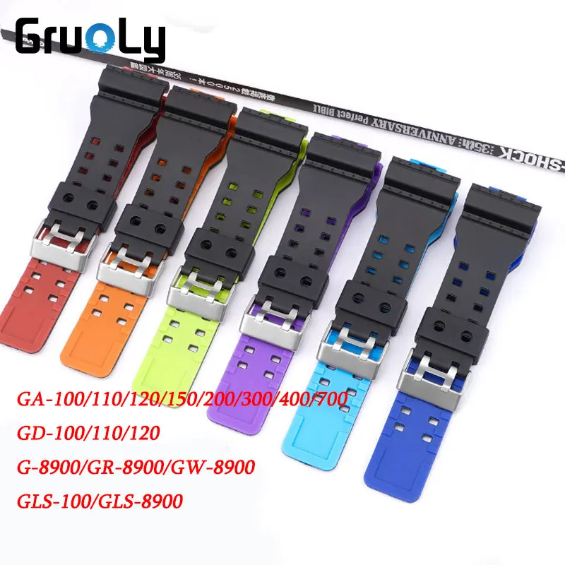 Cinturino Per Casio G-Shock Watch Gls-100/Gls-8900 Ga-100/110/120/150/200/300/400/700 Gd-100/110/120 G-8900/Gr-8900/Gw-8900 Band