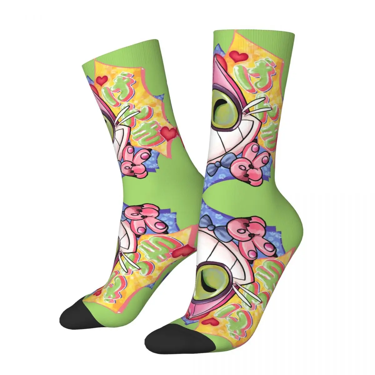 Happy Funny Calzini A Compressione Da Uomo Genki Genki Retro Harajuku Saints Row Game Hip Hop Novità Seamless Crew Crazy Sock