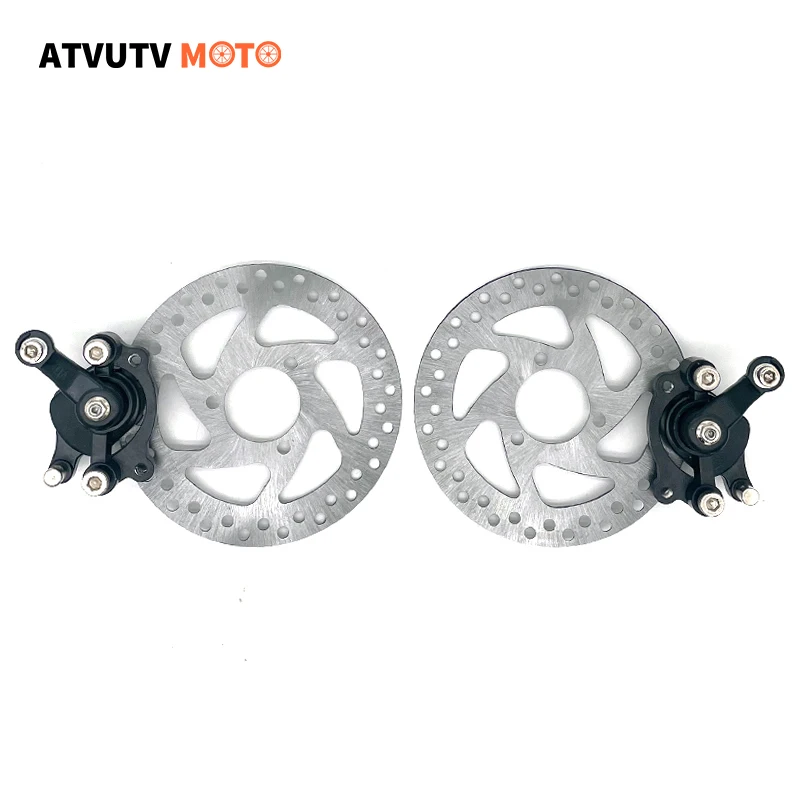 Front Rear Brake Disc+Brake Caliper 37Mm Hole For 47Cc 49Cc 2 Stroke Mini Dirt Bike Pocket Bike Atv