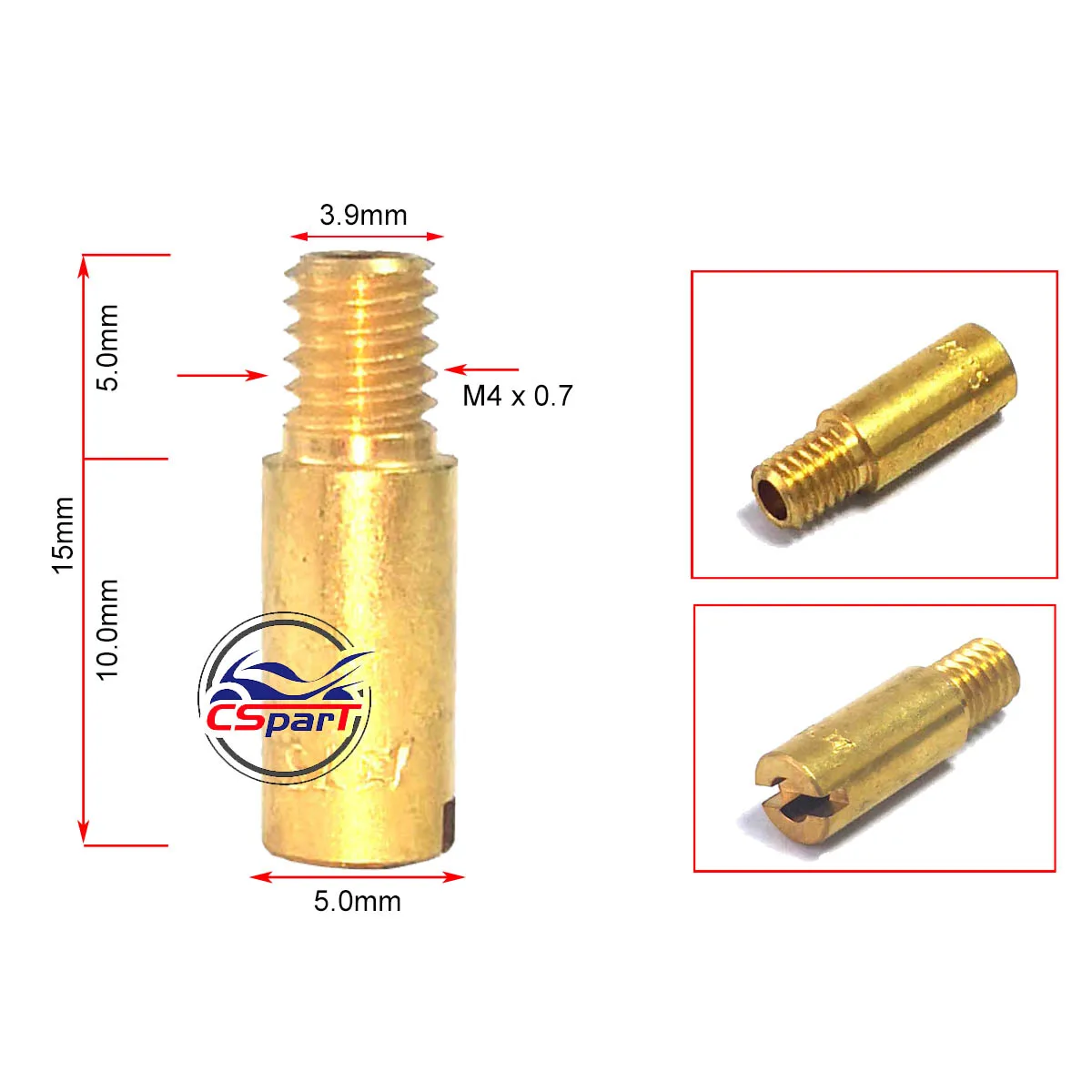 M4 Round Main Jet Per Mini Moto 47Cc 49Cc Gas Scooter Motore Pocket Bike
