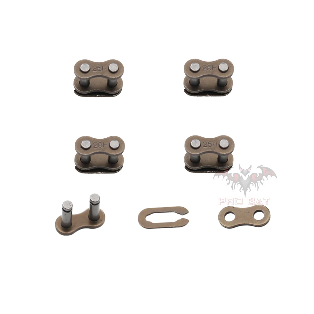 5X25H Chain Split Link Per Scooter A 2 Tempi Ciclomotore Mini Moto Pocket Bike Atv 33Cc 43Cc 47Cc 49Cc 6Mm