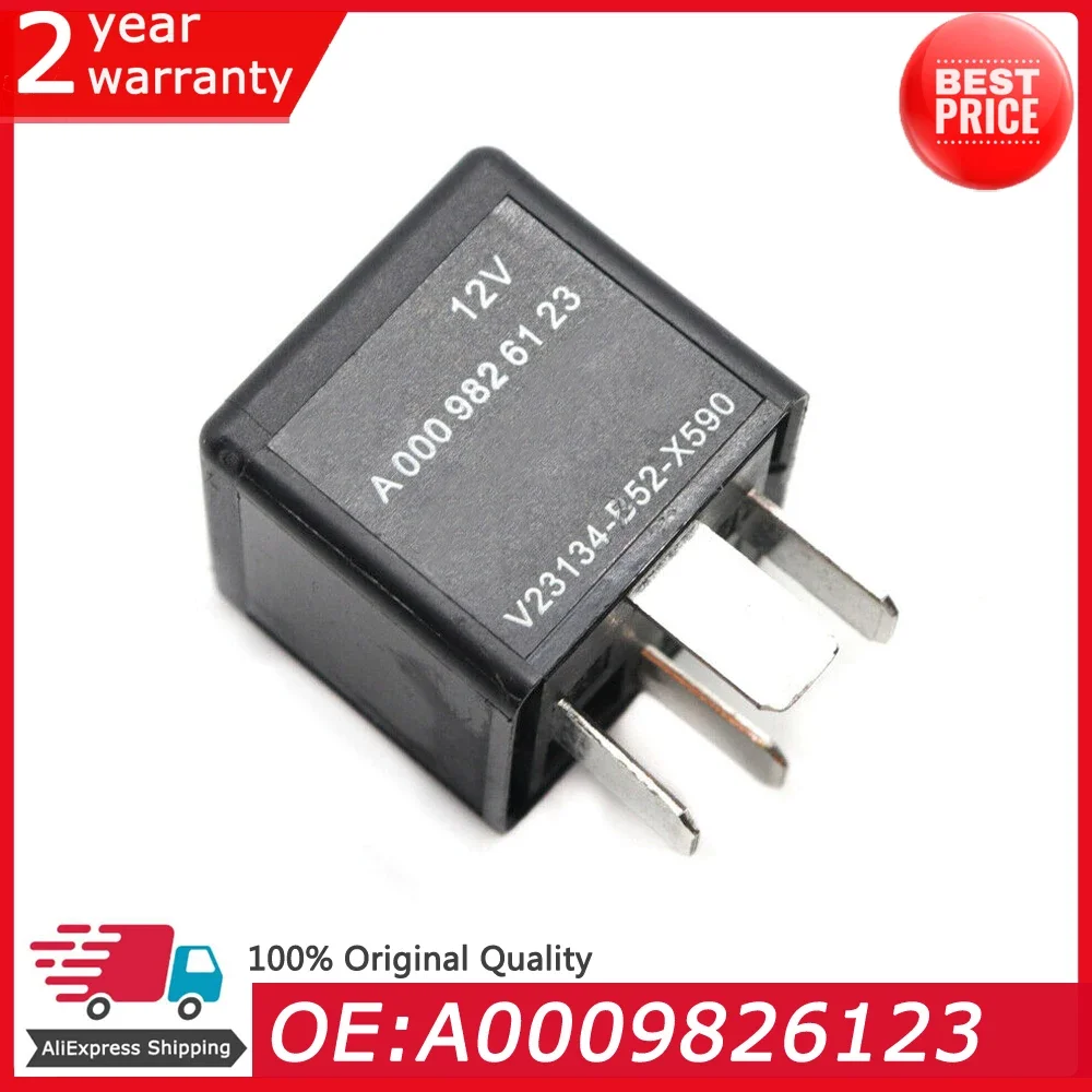 Car Electric 4 Pin 12V Relay A0009826123 Fit For Mercedes Benz V23134-B52-X590 A000 9826 123
