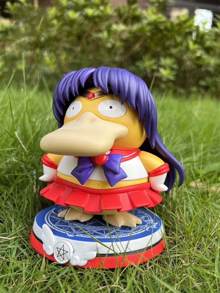 13Cm Pokemon Figura Psyduck Cosplay Sailor Moon Mars Mercury Anime Figure Kawaii Cute Figurine Pvc Statue Doll Model Toys Regali