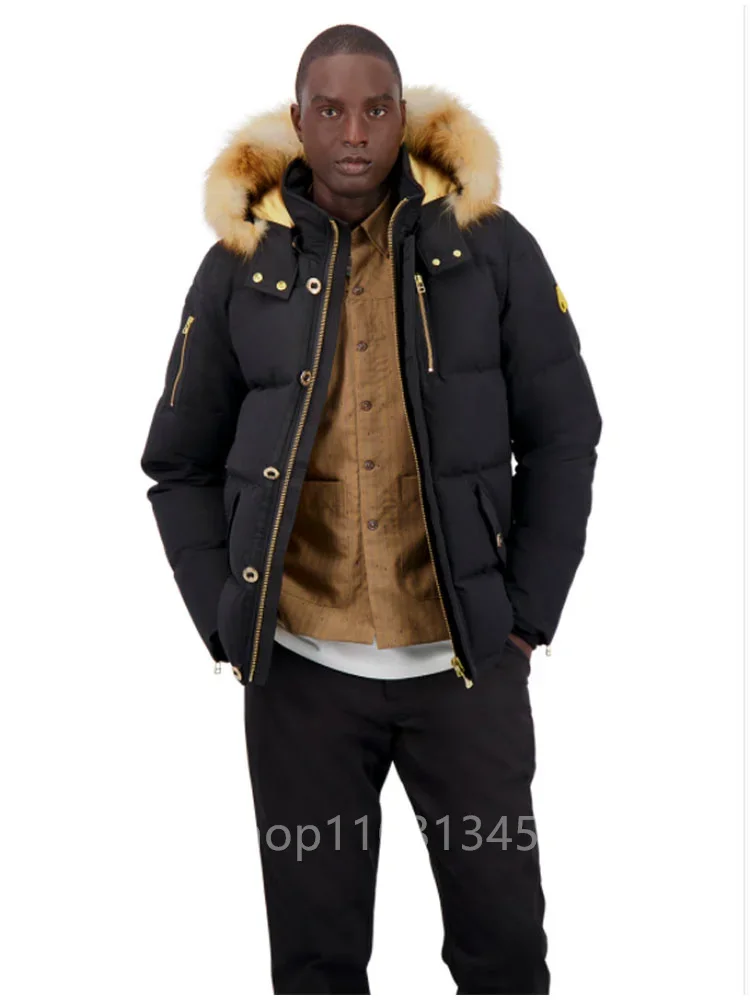 Fodera In Oro Mens Canadian Mooses 3Q Minnentonk Parka Goose Down Jacket Warm Capispalla Cappotto Extreme Weather Vera Pelliccia