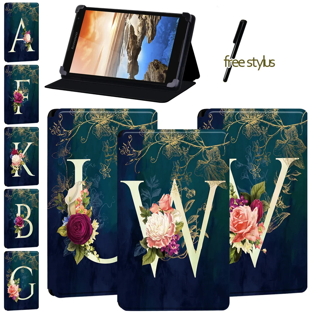 Custodia Per Lenovo Tab 8/Yoga Tab 4 Plus/Thinkpad Tablet 2/Tab S8 - 50/Lenovo Yogabook 10.1 Penna Per Tablet Flip Lettera Anticaduta