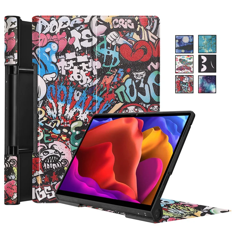 Custodia Per Lenovo Yoga Tab 13 Custodia Yt-K606F Flip Stand Custodia In Pelle Verniciata Per Coque Lenovo Yoga Tab 13 Yt K606F Custodia Rigida Capa