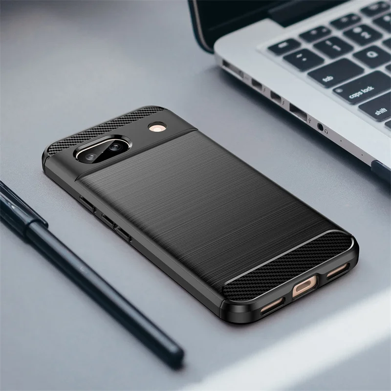 Funda Per Google Pixel 8A Custodia In Fibra Anti-Knock Cover Posteriore In Silicone Per Google Pixel 8A 7A 6A 5A Pro Custodia Per Google Pixel 8A 5G