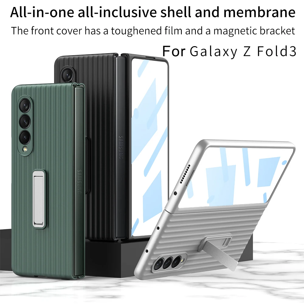 Custodia Z Fold 3 Per Samsung Galaxy Z Fold 3 Custodia Posteriore Per Bagagli Custodia Per Telefono Z Fold3 Zfold 3 Shell Per Galaxy Z Fold 3 Custodie