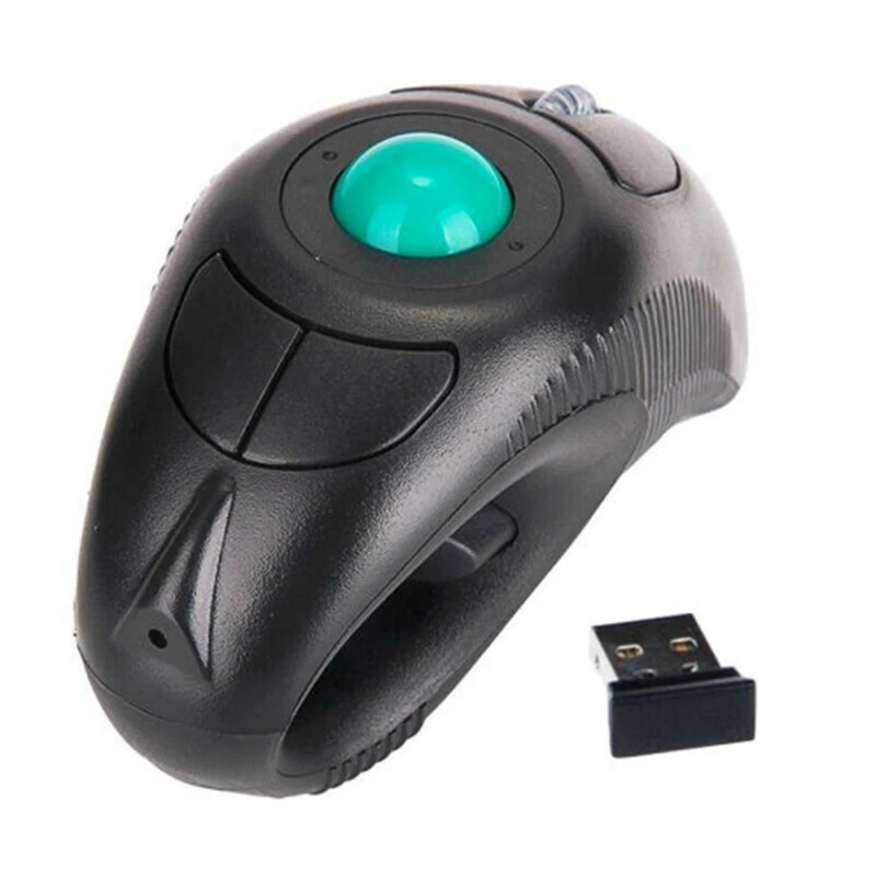 2.4G Wireless Air Mouse Ergonomico Trackball Handheld Finger Mouse Usb Trackball Mouse Per Laptop