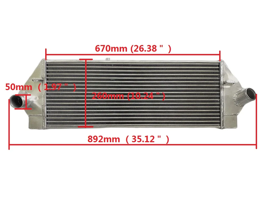 Intercooler In Alluminio Per Ford Mk2 Focus St Airtec Gen3 Stage 3 St225 Rs Fmic