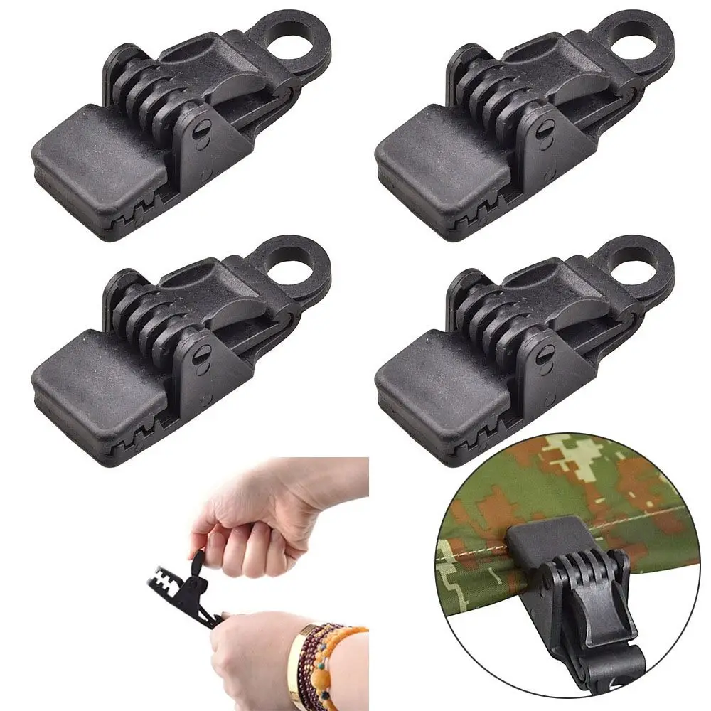 Black Camp Gripper Anchor Caravan Canvas Outdoor Kit Tendalino Tettuccio Morsetto Trappola Jaw Grip Tarp Clip Stringere Strumento