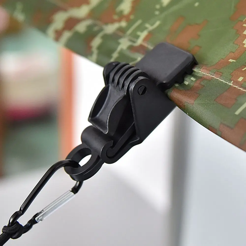 Black Camp Gripper Anchor Kit Esterno Caravan Canvas Trap Ganascia Grip Tendalino Baldacchino Morsetto Stringere Strumento Tarp Clip