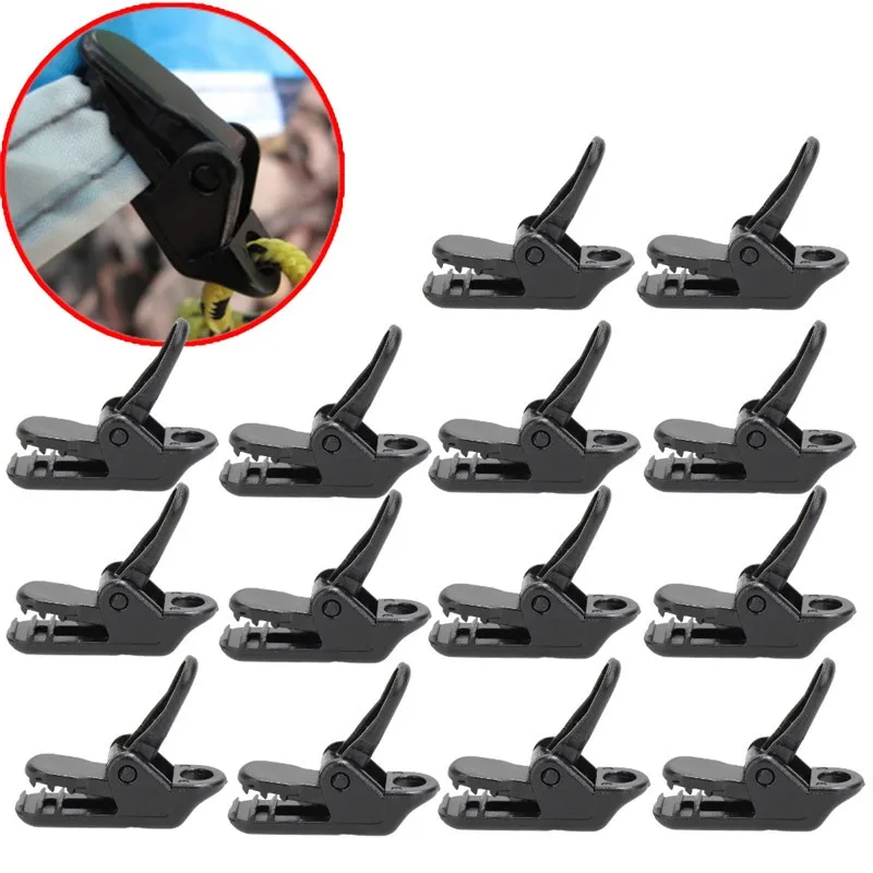 10 Pcs Caravan Jaw Grip Trap Tenda Tenda Da Sole Baldacchino Morsetto Antivento Stringere Strumento Tarp Canvas Clip Snap Gripper