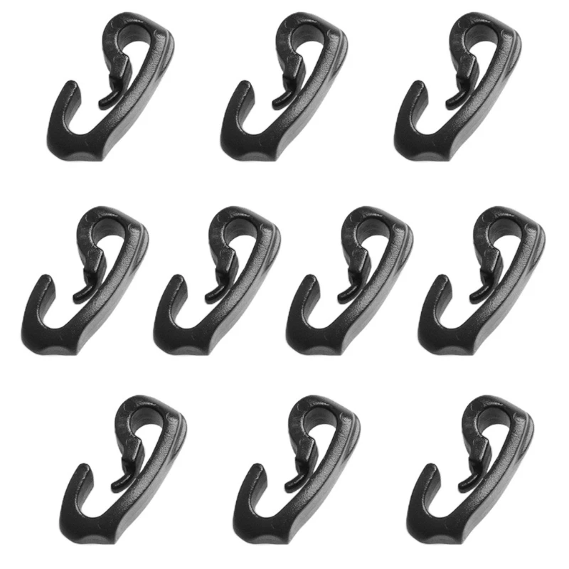 831C 10 Pcs Ganci Per Palo In Plastica Per Tende Da Campeggio Fibbia Per Tende Da Sole Per Tende Da Sole