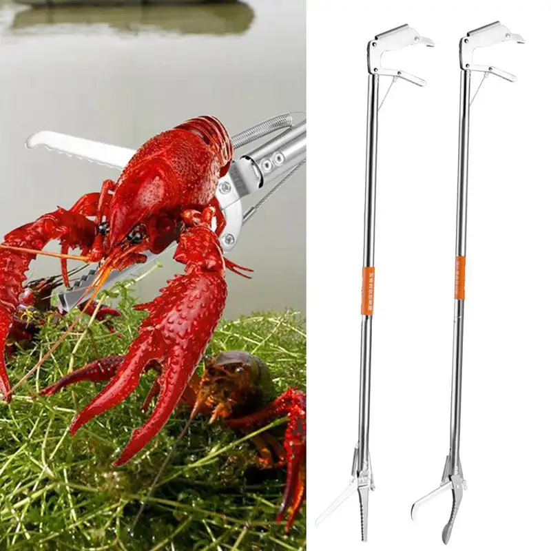 1.2M Pinze Per Serpenti Professionali Heavy Duty Snake Catcher Morsetto In Metallo Grabber Wide Jaw Cattura Strumento Pieghevole Per Intrappolare Il S