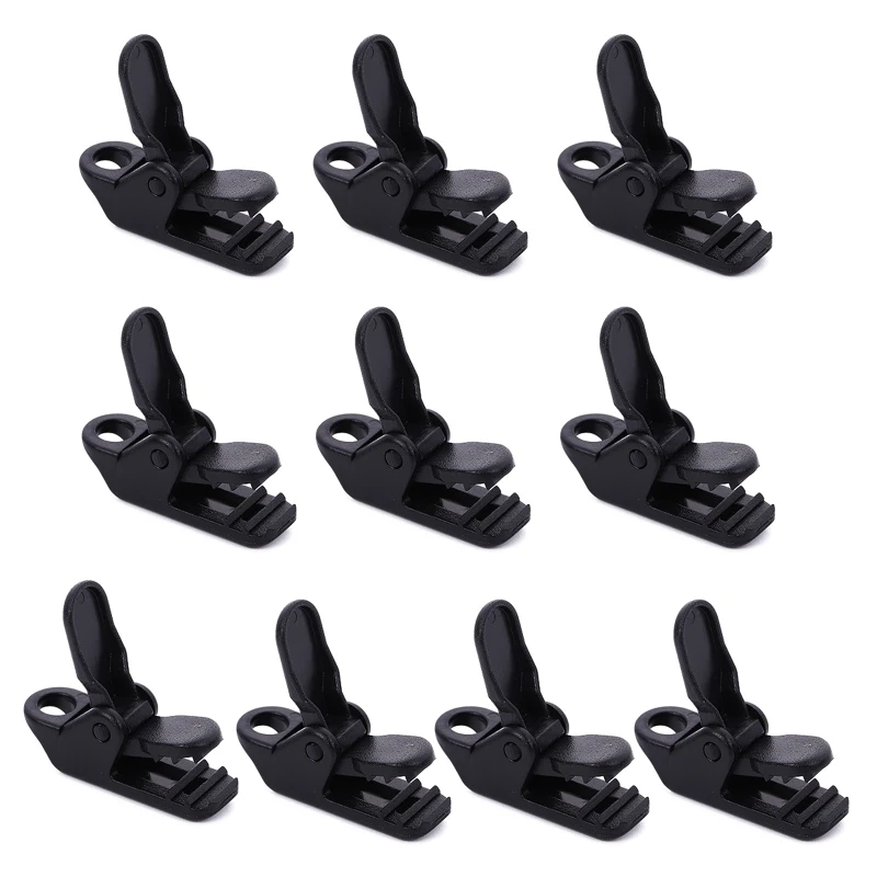 10 Pcs Caravan Jaw Grip Trap Tenda Tenda Da Sole Baldacchino Morsetto Antivento Stringere Strumento Tarp Canvas Clip Snap Gripper
