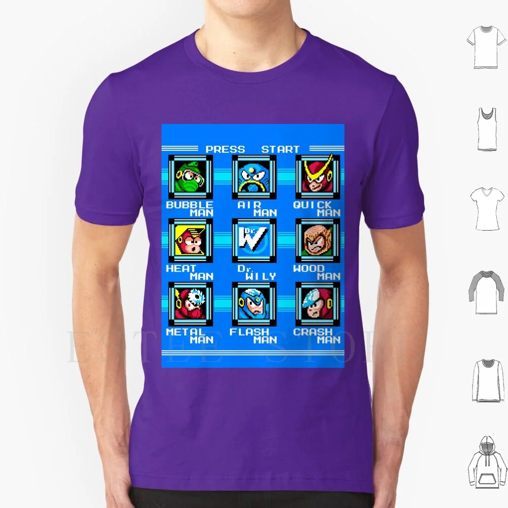 Megaman Maglietta Con Schermo A 2 Livelli Stampa Cotone Megaman Legend Of Super Snes Breath Of The Wild Link Al Passato Rpg Zora Ocarina