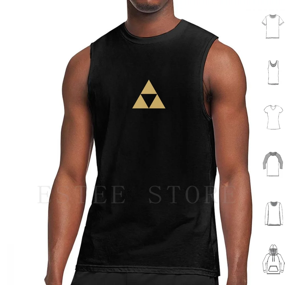Triforce Canotte Gilet Cotton Legend Link Twilight Princess Wind Waker Breath Wild Ocarina Una Volta Majoras Passato