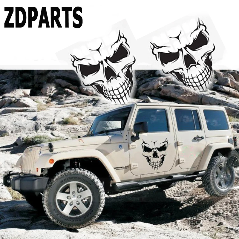 Zdparts 1X Skull Car Vent Hood Door Window Wheel Decalcomanie Adesivi Per Suzuki Grand Vitara Swift Sx4 Mitsubishi Asx Audi A 4 Fiat