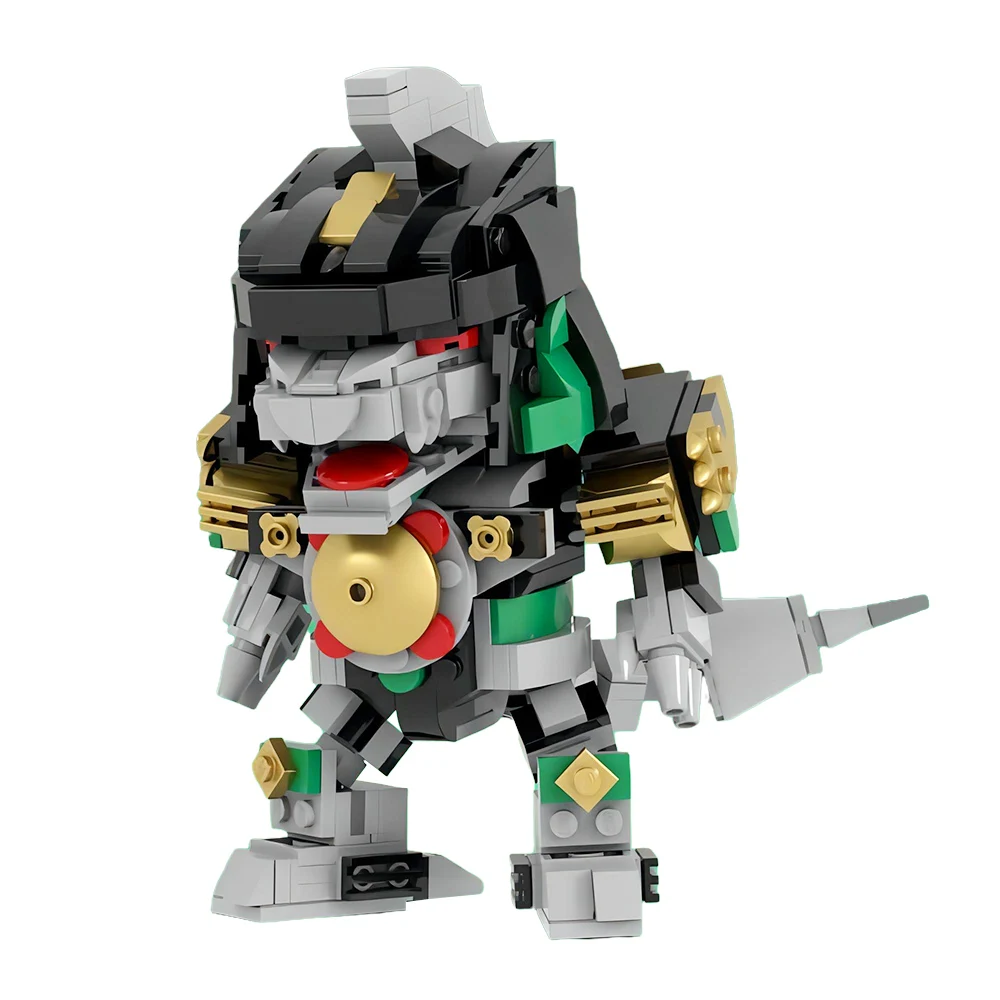 Moc Movie Mecha Powered Morphined Dragonzorded Megazord Robot Building Blocks Kit Green Rangers Deformation Megazord Bricks Toys