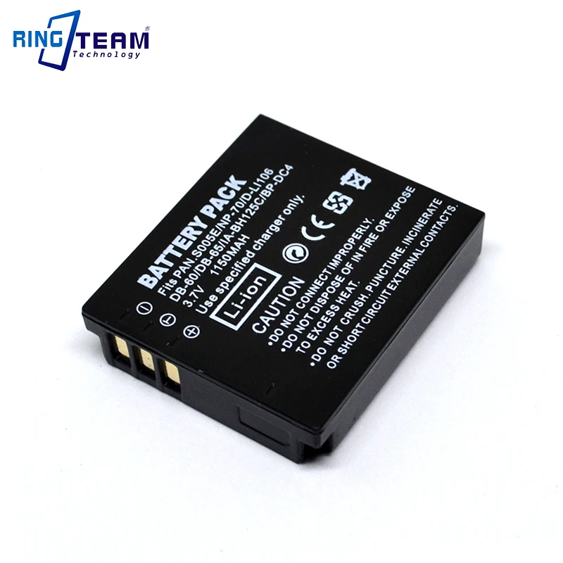 Batteria Db-60 Db-65 Db60 Db65 Per Ricoh Fotocamere Digitali Caplio R3 R4 R5 R30 R40 Gx100 Gx200 G600 G700 Gr Digital 1 2 3 I Ii